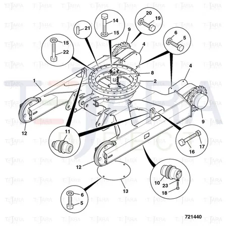 JCB Part No.# 1316/0711D, BOLT - JCB Spare Parts