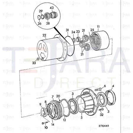 JCB Part No.# 826/01065, W) (P) GRUBSCREW M8 X 8L - JCB Spare Parts