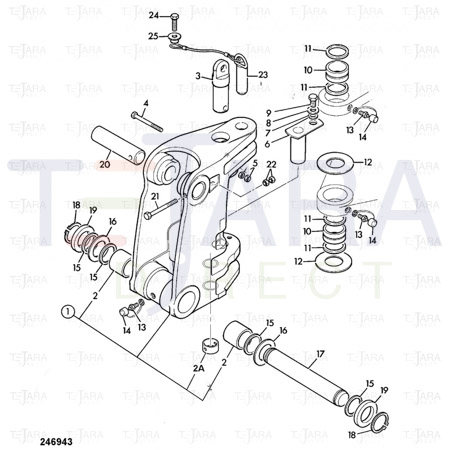 JCB Part No.# 123/05226, SPACER - JCB Spare Parts