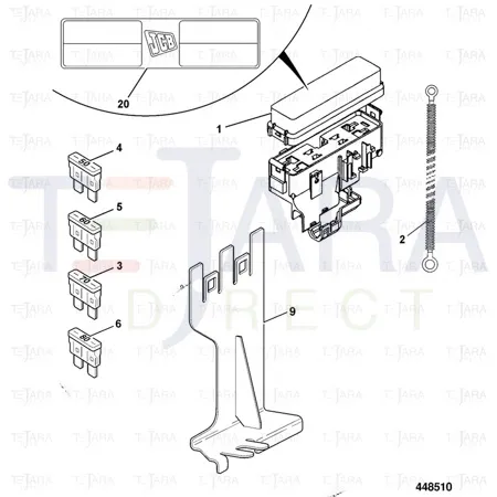 JCB Part No.# 7232/0009, 2 WAY MAXIVAL FEM HSG GREY - JCB Spare Parts