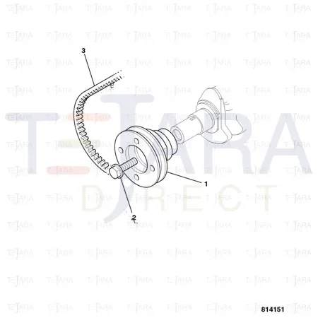 JCB Part No.# 02/940004, Belt fan drive - JCB Spare Parts