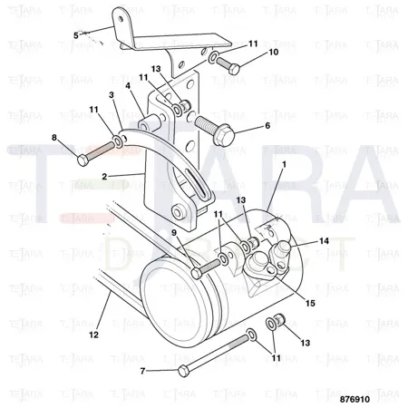 JCB Part No.# 331/67192, V-BELT 871 LG (A33) - JCB Spare Parts