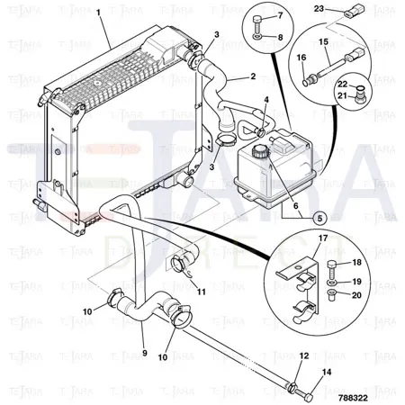 JCB Part No.# 128/15479, GA EXPANSION TANK sensor - JCB Spare Parts