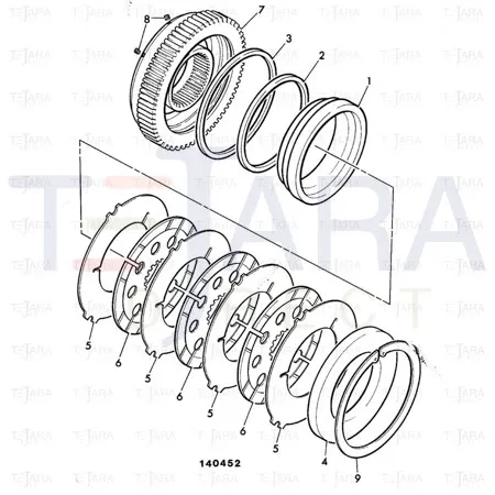 JCB Part No.# 813/50015, BRAKE SEAL - JCB Spare Parts