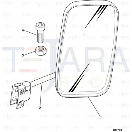 JCB Part No.# 1371/0301Z, NUT M10 STD PLAIN - JCB Spare Parts