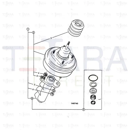 JCB Part No.# 15/905502, GAITER - JCB Spare Parts