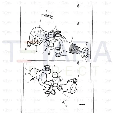 JCB Part No.# 914/60116, DRIVESHAFT PUMP - JCB Spare Parts