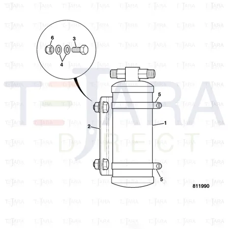 JCB Part No.# 30/925633, RECEIVER/DRIER - JCB Spare Parts