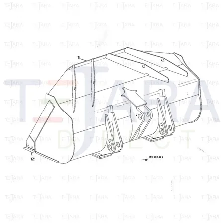 JCB Part No.# 510/85707, TOEPLATE - JCB Spare Parts
