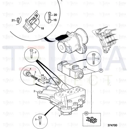 JCB Part No.# 25/220998, SS.P.N25/MM6396 SOLENOID VALVE ASSY-CETO - JCB Spare Parts