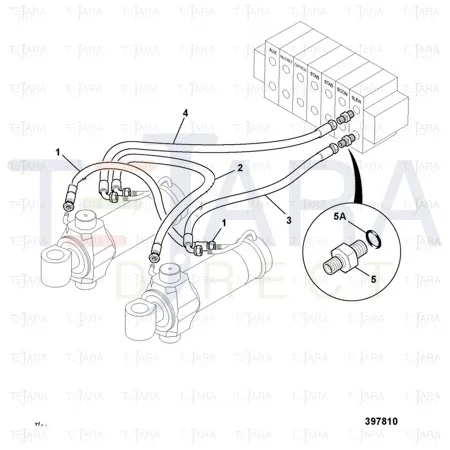 JCB Part No.# 611/28700, HOSE - JCB Spare Parts