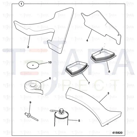 JCB Part No.# 331/31741, (W) PLUG r/h b-post - JCB Spare Parts