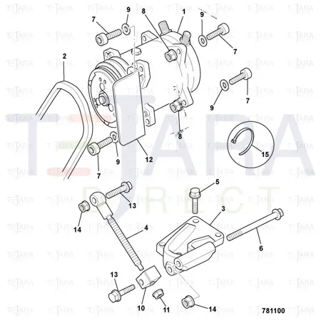 JCB Part No.# 02/912005, SCREW M10X25 - JCB Spare Parts