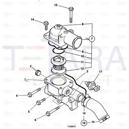 JCB Part No.# 02/202467, CONNECTER - JCB Spare Parts