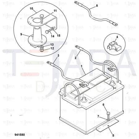 JCB Part No.# 701/47400, ISOLATOR SWITCH - JCB Spare Parts