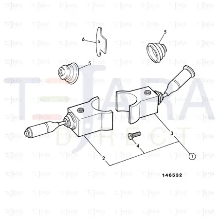 JCB Part No.# 701/80147,  (Pre-P) COLUMN SWITCH - JCB Spare Parts