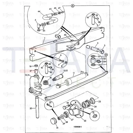 JCB Part No.# 1340/0905Z, NUT - JCB Spare Parts