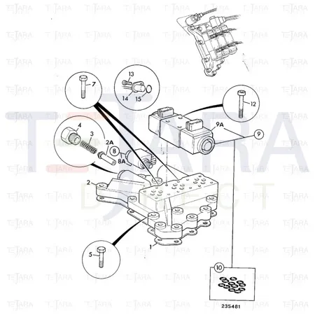 JCB Part No.# 1321/0308Z, SET SCREW-M8 X 30 - JCB Spare Parts