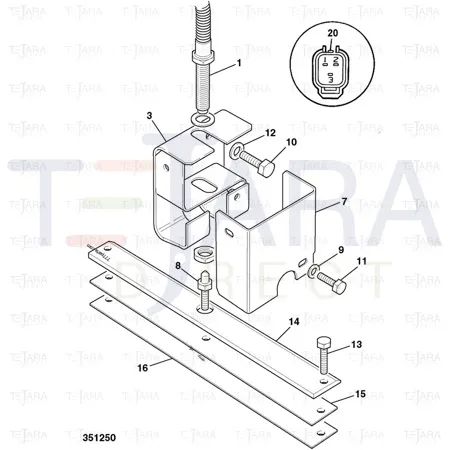 JCB Part No.# 331/15764, REAR COVER - JCB Spare Parts