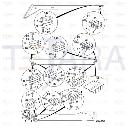 JCB Part No.# 331/40827, SHIM, 1.6 - JCB Spare Parts