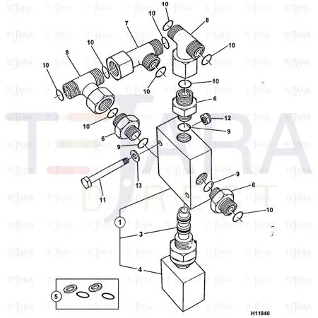 JCB Part No.# 1315/3213Z, BOLT M6x55 - JCB Spare Parts