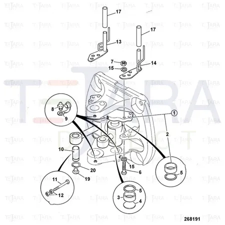 JCB Part No.# 811/90198, PIVOT PIN - JCB Spare Parts
