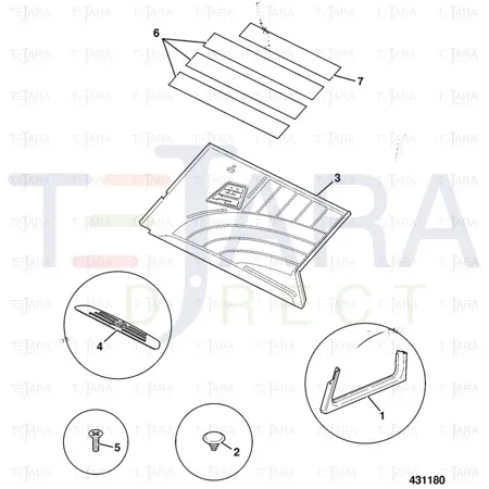 JCB Part No.# 331/31352, FLOOR MAT - JCB Spare Parts
