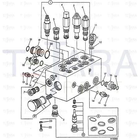 JCB Part No.# 25/965011, KIT-SEAL - JCB Spare Parts