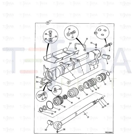 JCB Part No.# 159/43500, GUIDE HOSE - JCB Spare Parts