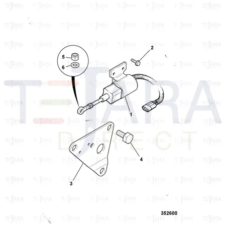 JCB Part No.# 02/910846, Nut lock - JCB Spare Parts