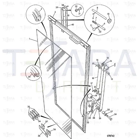JCB Part No.# 2103/0709, SPLIT PIN 1/8X1" - JCB Spare Parts