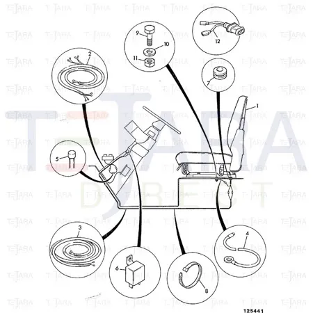 JCB Part No.# 2410/0102, GROMMET - JCB Spare Parts