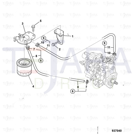 JCB Part No.# 02/971534, Element Fuel - JCB Spare Parts
