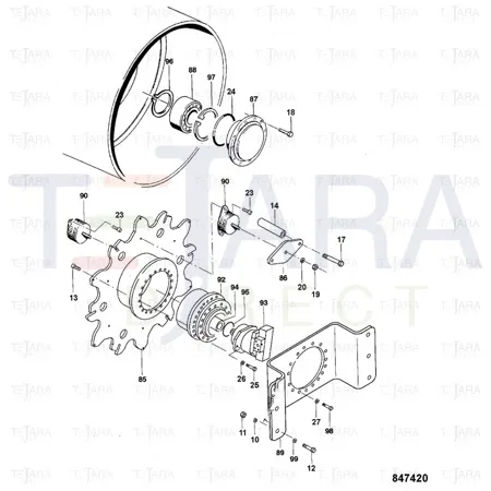 JCB Part No.# 2772/15040, O-RING - JCB Spare Parts