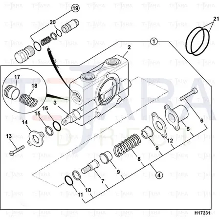 JCB Part No.# 25/606841, KIT SEAL ANTI-CAVITAT - JCB Spare Parts