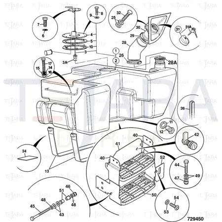 JCB Part No.# 826/11024, Lock Barrel - JCB Spare Parts