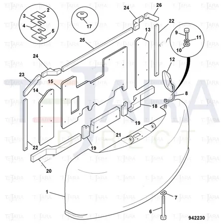 JCB Part No.# KBB0445, BOLT - JCB Spare Parts