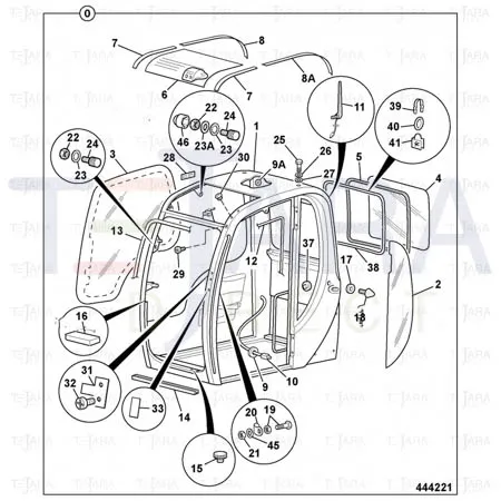 JCB Part No.# 6900/0562, STOPPER  (P313-TIM) - JCB Spare Parts