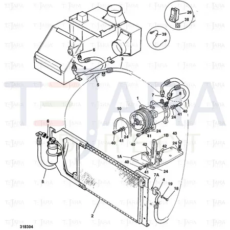 JCB Part No.# 331/45021, V-BELT - JCB Spare Parts