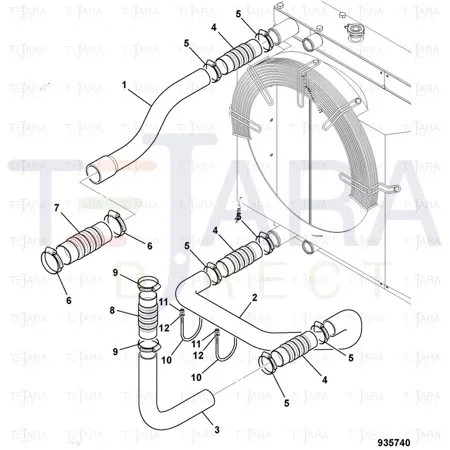 JCB Part No.# 834/11162, HOSE - JCB Spare Parts