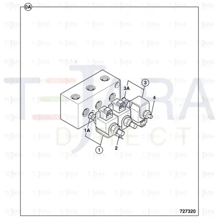 JCB Part No.# 25/222507, VALVE -SOLENOID - JCB Spare Parts