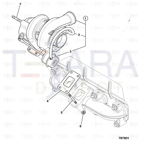 JCB Part No.# 320/06082, TURBO 85kW mT3 (ACROSS)(762932-0005) - JCB Spare Parts