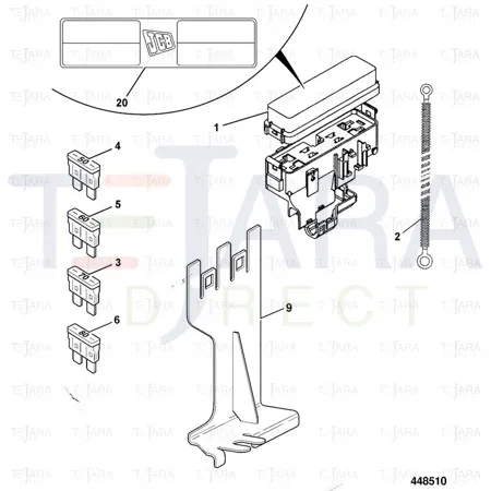 JCB Part No.# 7232/0008, 2 WAY MAXIVAL FEM HSG BLUE - JCB Spare Parts