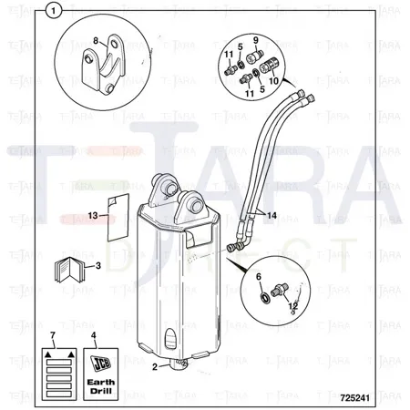 JCB Part No.# 1315/0512Z, SET SCREW M12X50 - JCB Spare Parts