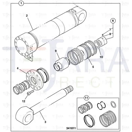 JCB Part No.# 998/10375, Kit-Seal - JCB Spare Parts