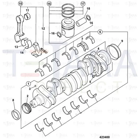 JCB Part No.# 02/911040, BOLT CON-ROD - JCB Spare Parts