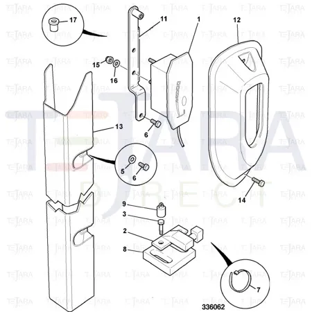 JCB Part No.# 331/13314, MOULDING LMI - LOW - JCB Spare Parts