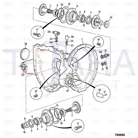 JCB Part No.# 828/00391, O RING SEAL (206-218-44 - JCB Spare Parts
