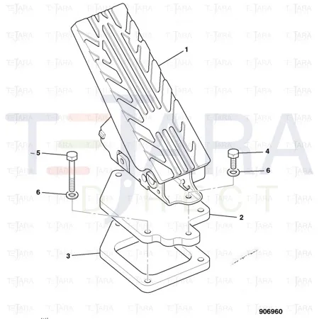 JCB Part No.# 728/34600, ELEC.THROTTLE PEDAL - JCB Spare Parts
