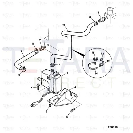 JCB Part No.# 123/05247, HARNESS CLIP - JCB Spare Parts